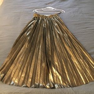 Gold Metallic Skirt